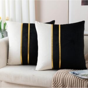 Velvet decorative throw pillows
