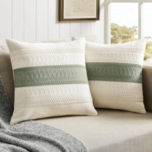 Cotton throw pillows